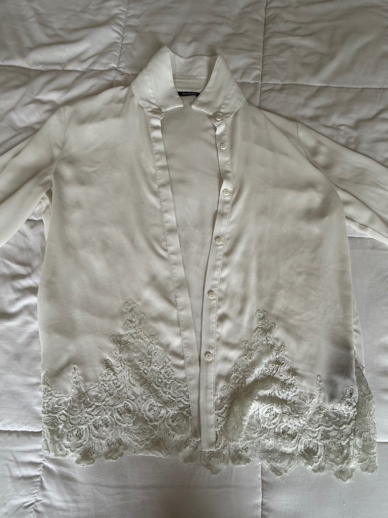 The Couples White Lace Blouse Xs